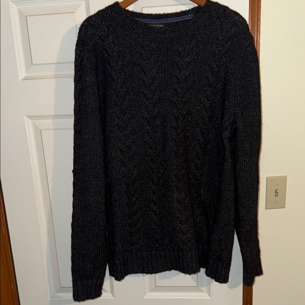 Banana Republic Black Crewneck Sweater